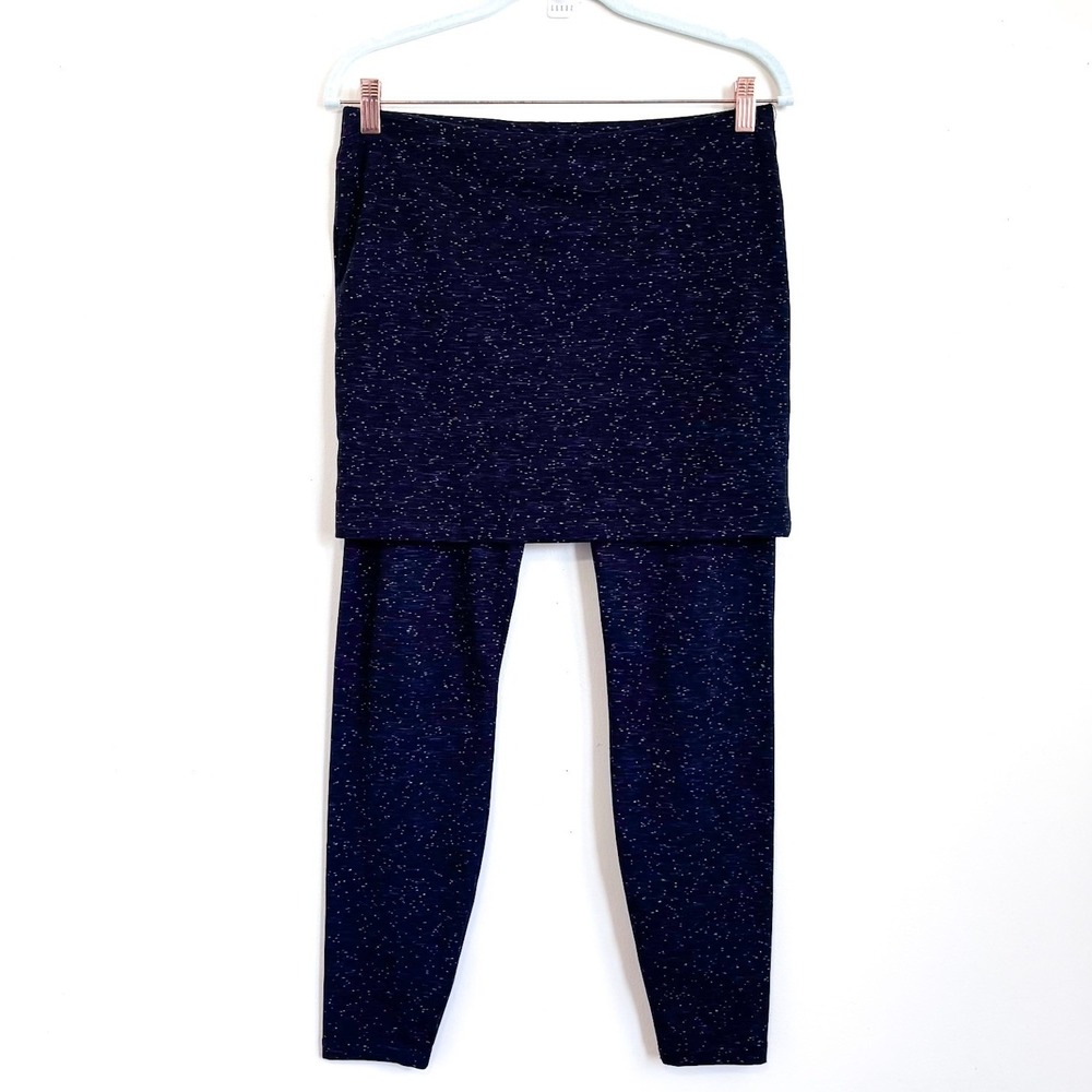 Cabi M'Leggings Skirted Leggings Womens‎ S Black Speckle Modest Athletic Stretch